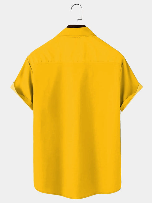 Men's Christmas Funny Graphic Short Sleeve Hawaiian Shirt